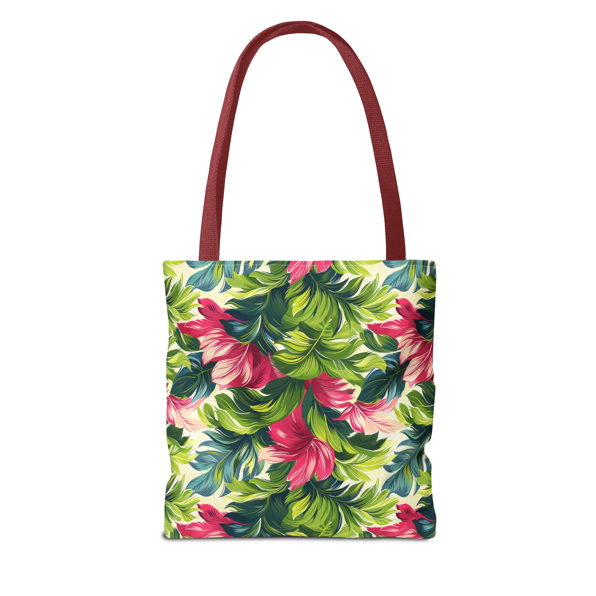 Floral Colorful Leaves Tropical Tote Bag