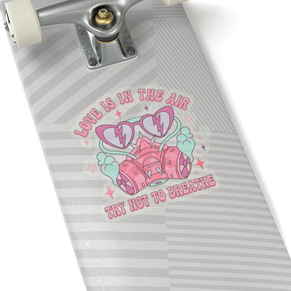 Funny Love Is In Air Try Not To Breath Anti Valentines Day Vinyl Sticker