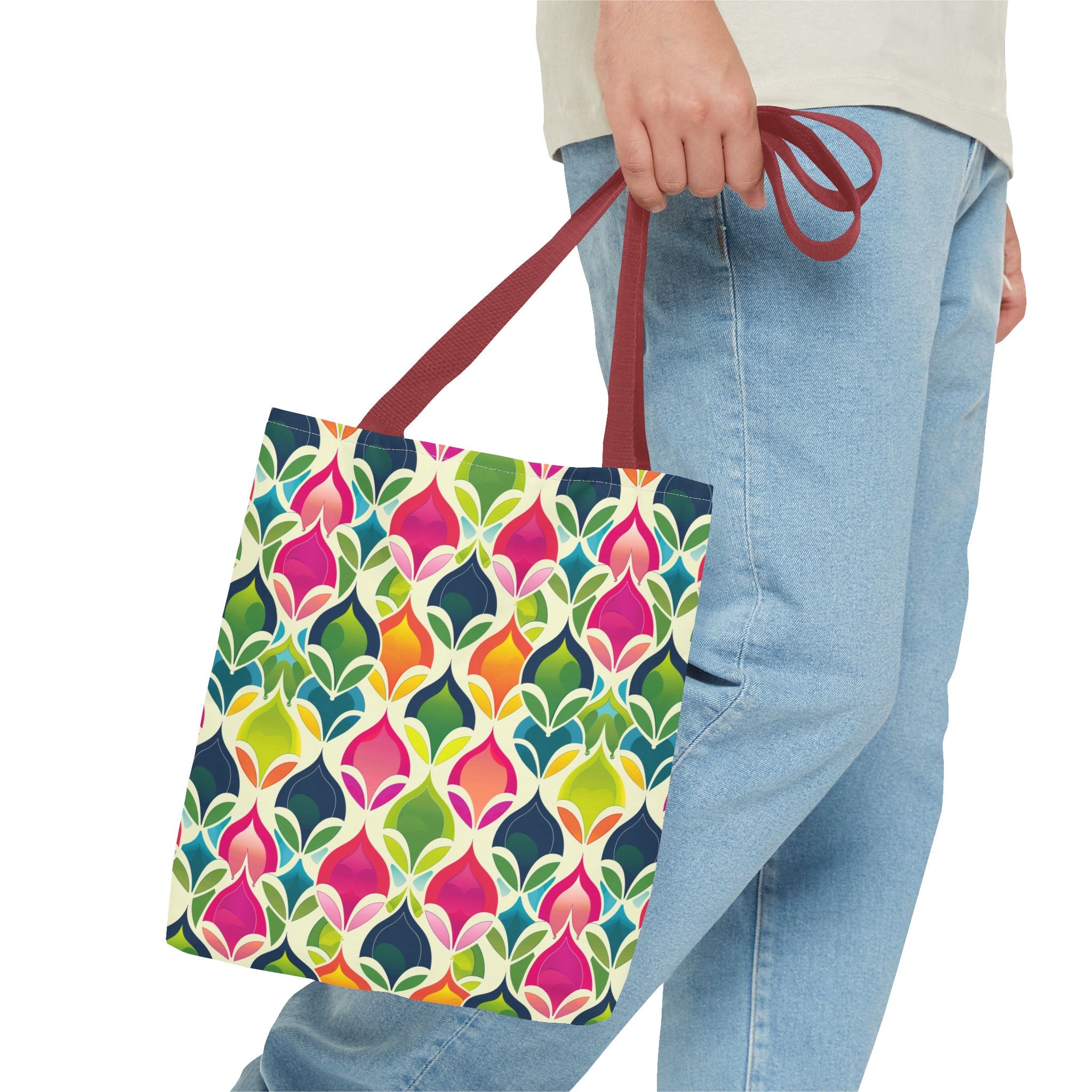 Neon Pattern Eccentric Tote Bag