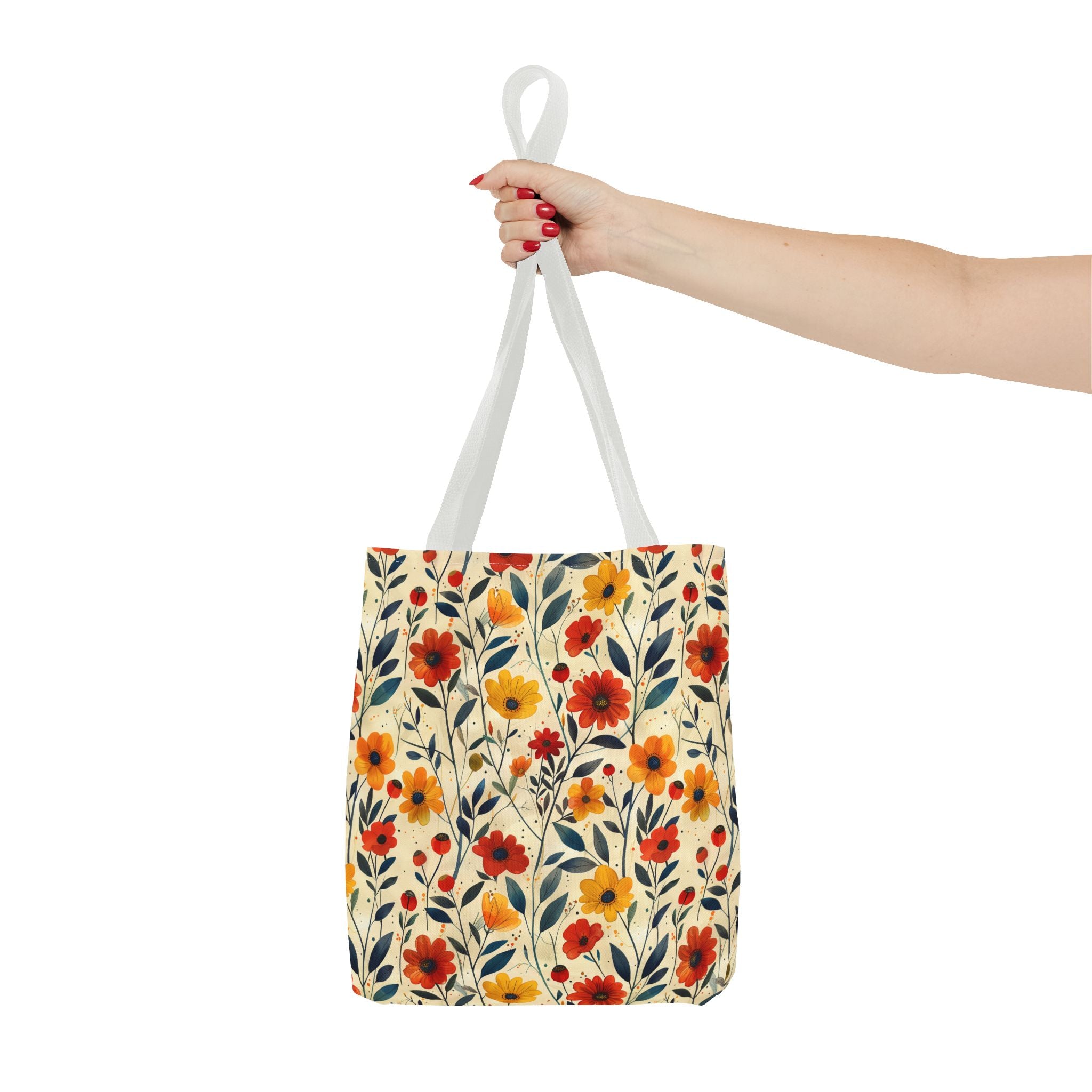 Autumn Color Floral Tote Bag