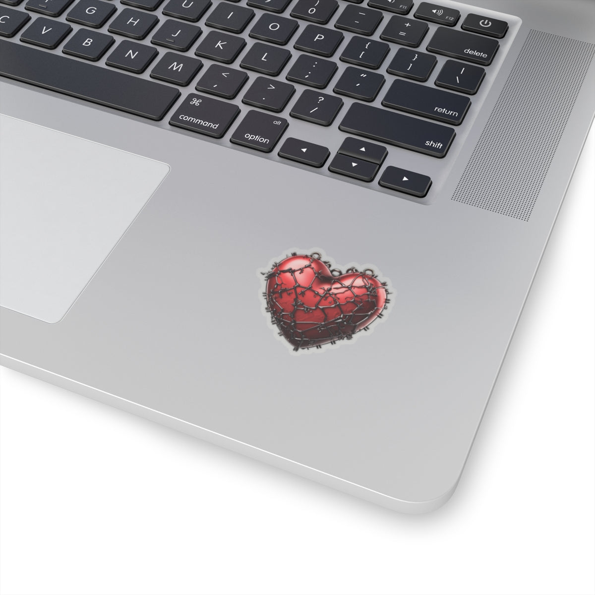 Red Heart Chains Vinyl Sticker