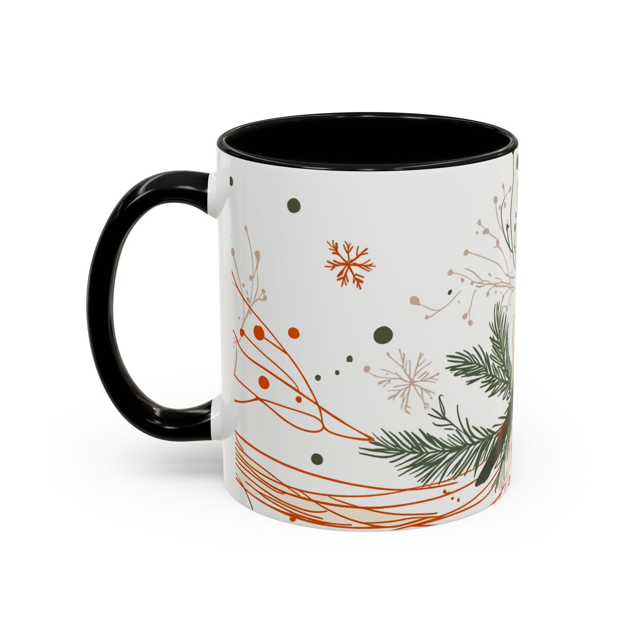 Boho Fox Christmas Mug | Cozy Farmhouse Decor | Holiday Coffee Cup | Gift for Her | Rustic Christmas | 11oz & 15oz