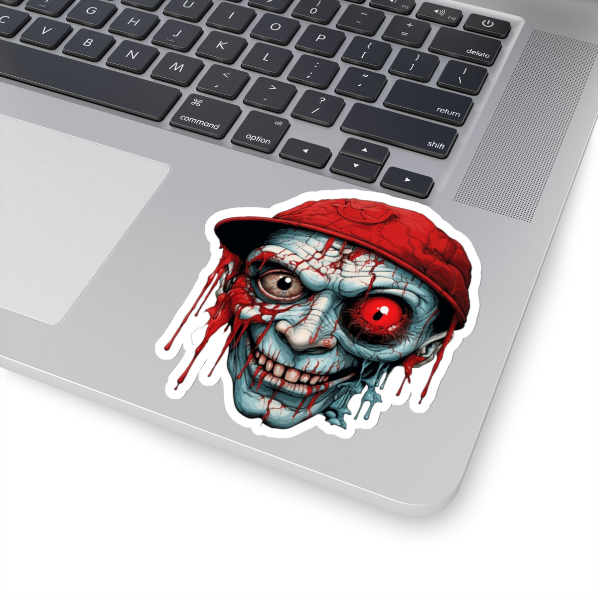 Creepy Zombie Man Horror Halloween Vinyl Sticker