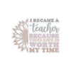 Sunflower Teacher Appreciation Sticker for Teachers back To School Gift