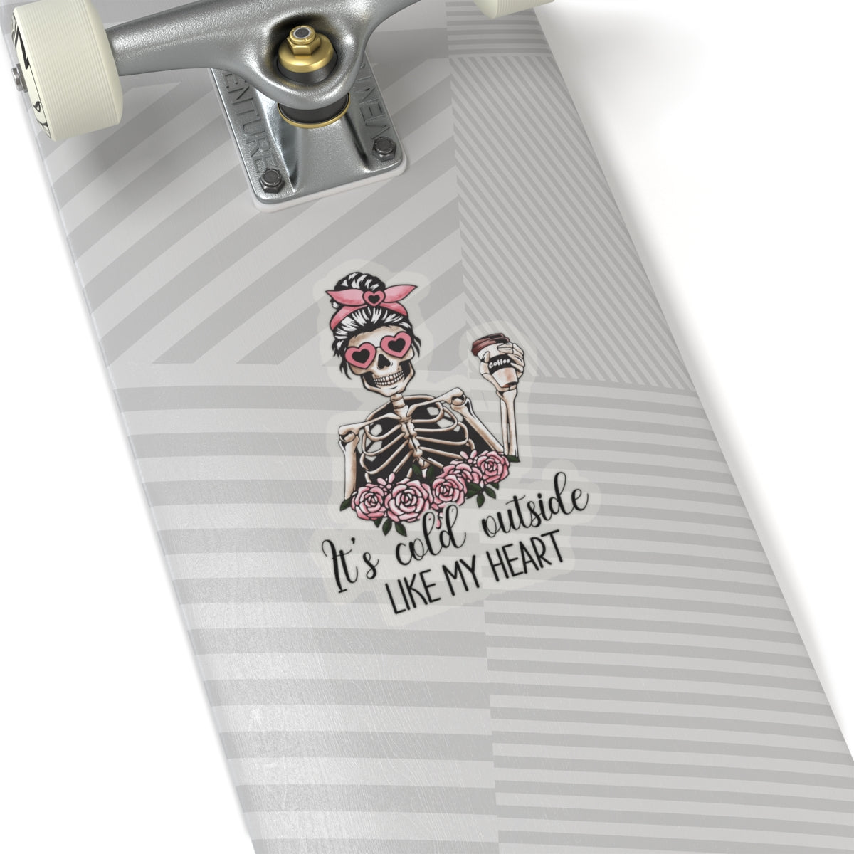 Skeleton Funny Anti Valentines Day Vinyl Sticker