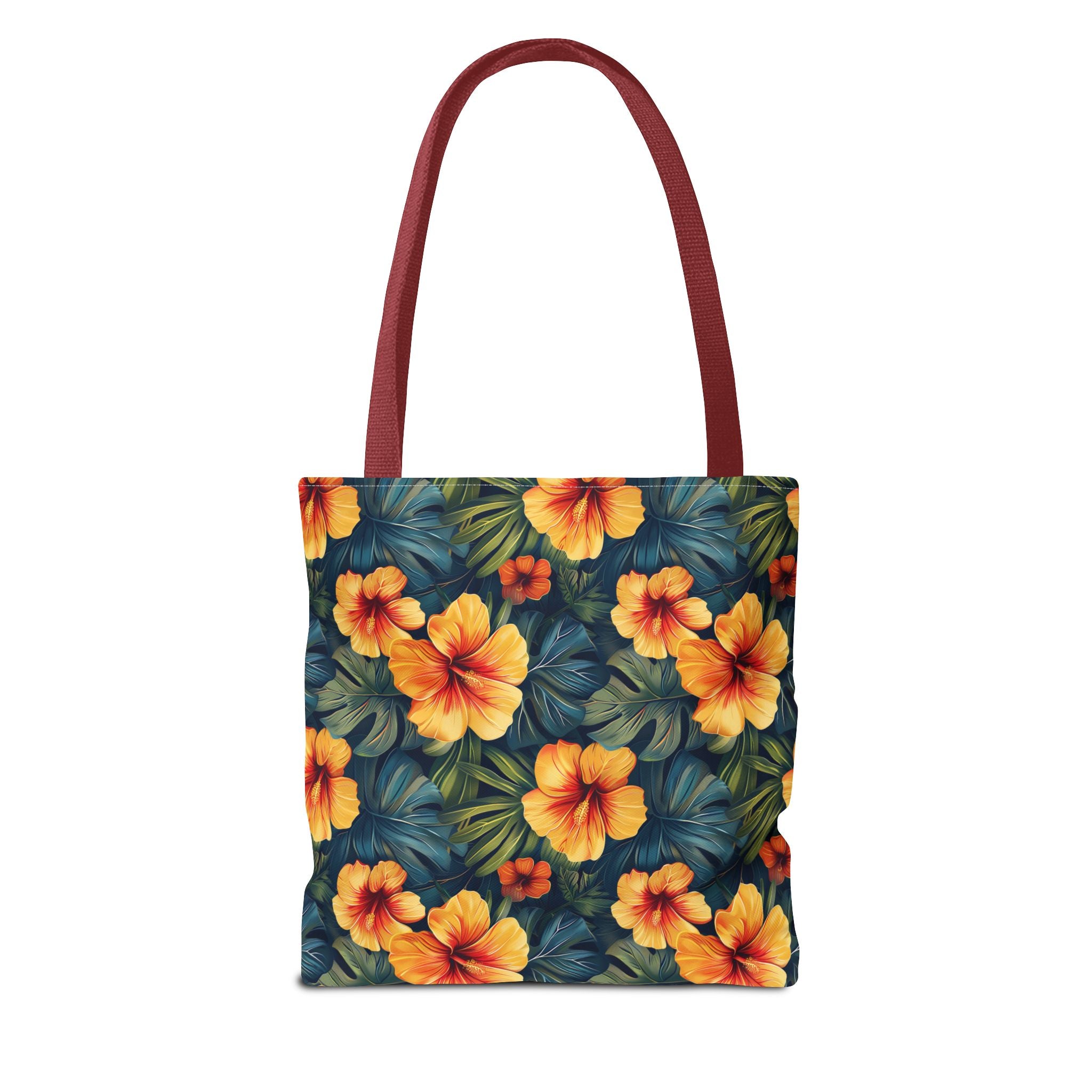 Orange Flower Summer Tote Bag