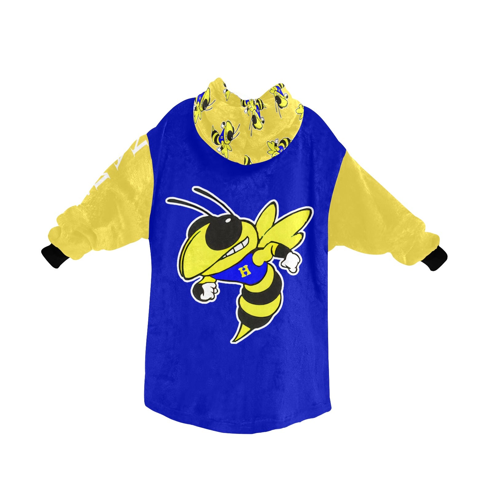 Harrison Hornets Plush Blanket Hoodie - Cranberry Lake Design Co.  #