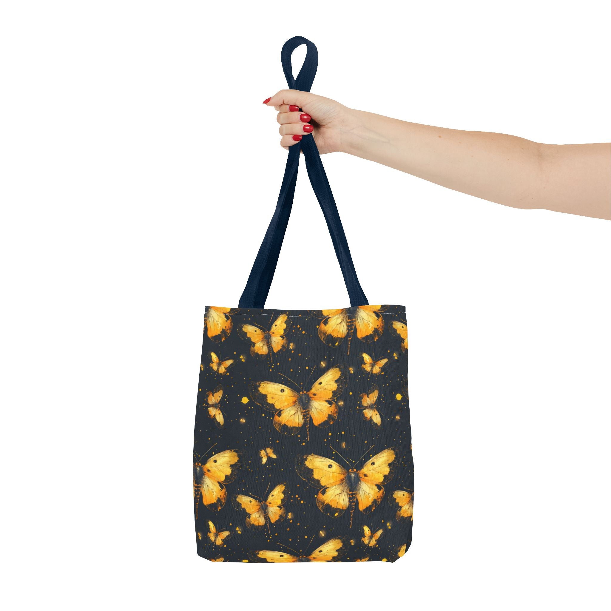 Whimsical Gold Butterfly Fairycore Tote Bag