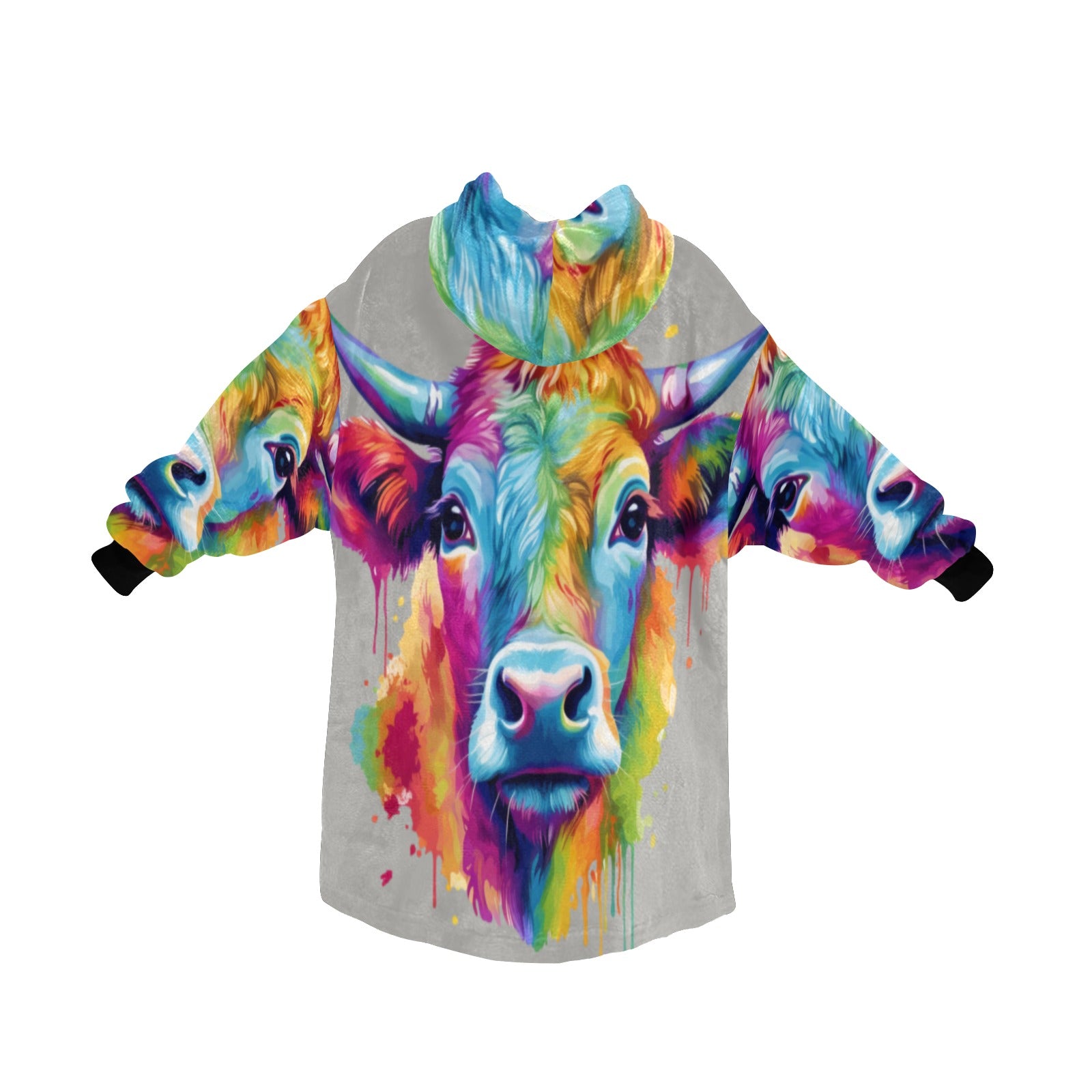 Peace Love Cows Blanket Hoodie for Women - Cranberry Lake Design Co.  #