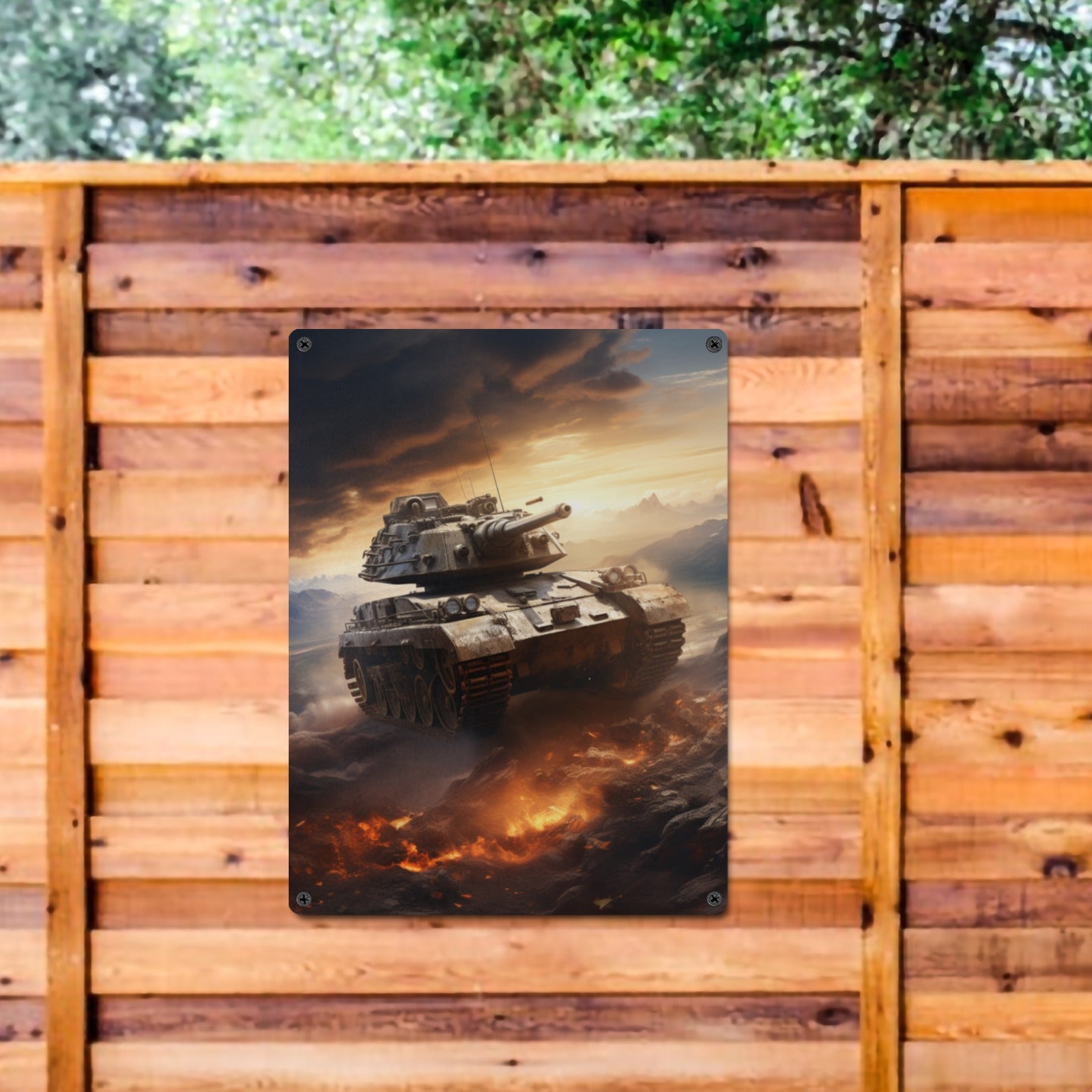 Vintage Military Tank Metal Wall Art - Cranberry Lake Design Co.  #