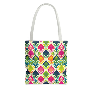 Neon Pattern Eccentric Tote Bag