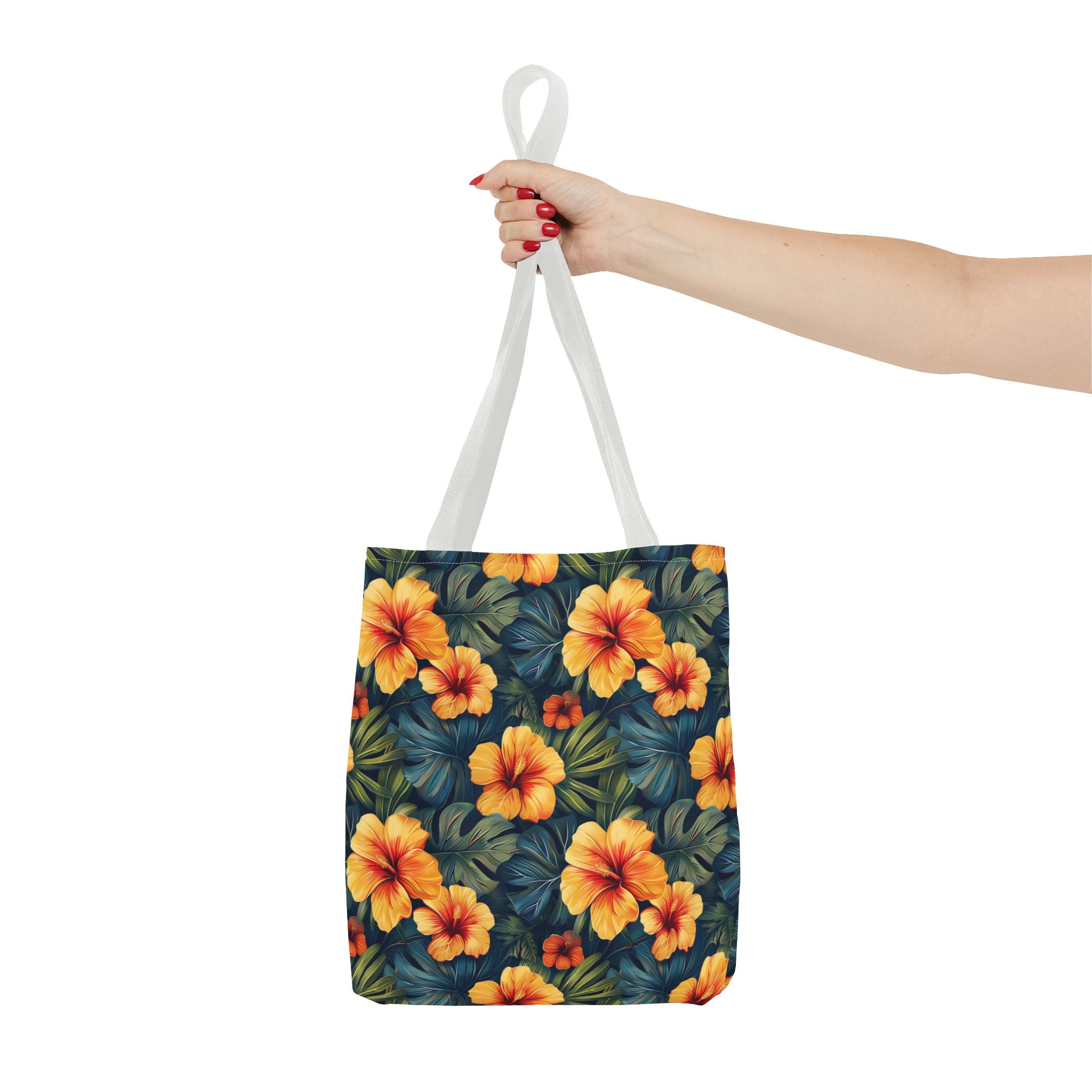 Orange Flower Summer Tote Bag