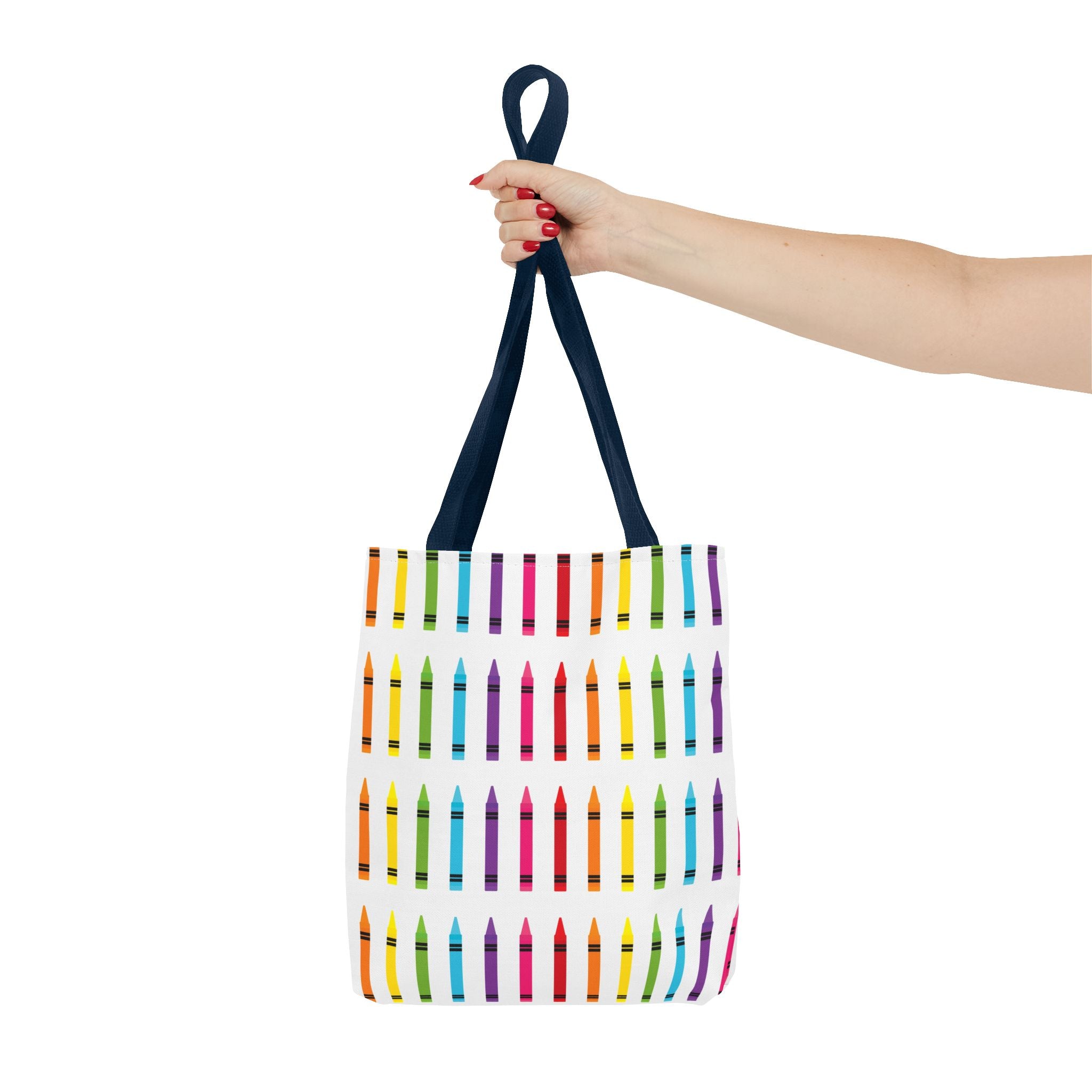 Crayon Print Back to School Tote Bag