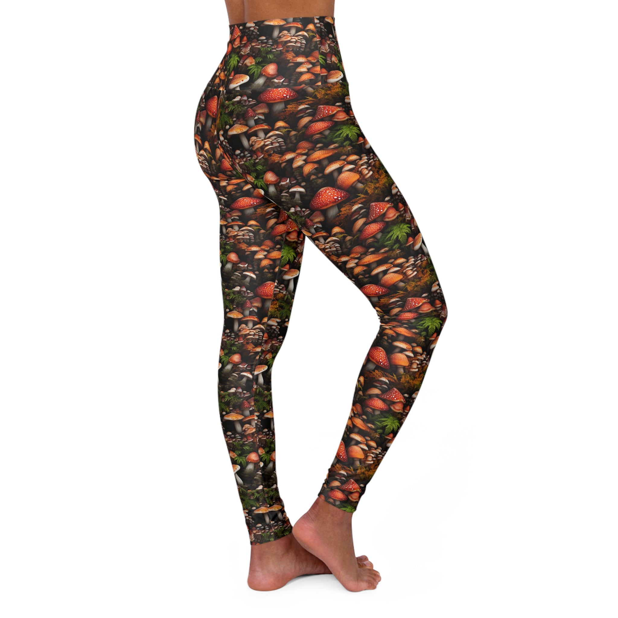 Chic Mushroom Gym Leggings for Women S-2XL - Elevate Your Workout