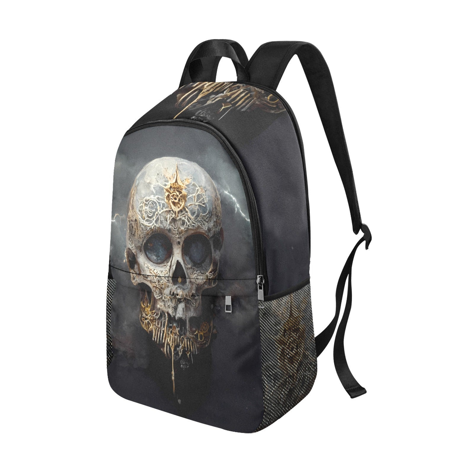 Electric Lightning Skull Backpack | Edgy Kids Bag - Cranberry Lake Design Co.  #