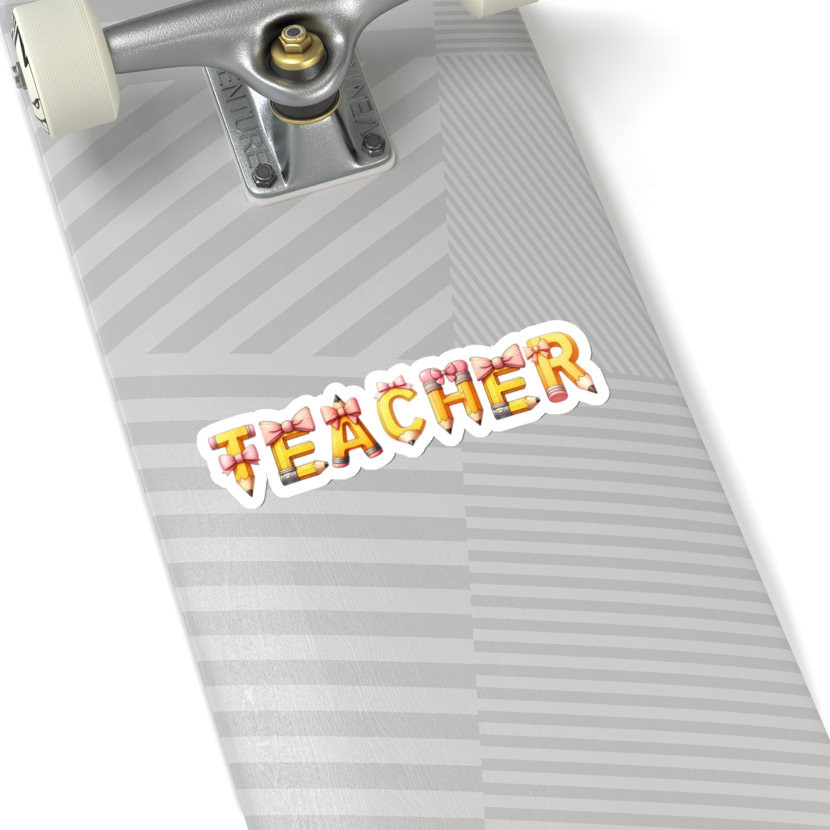 Custom Pencil Font Teacher Sticker Teacher Appreciation Back To School Gift