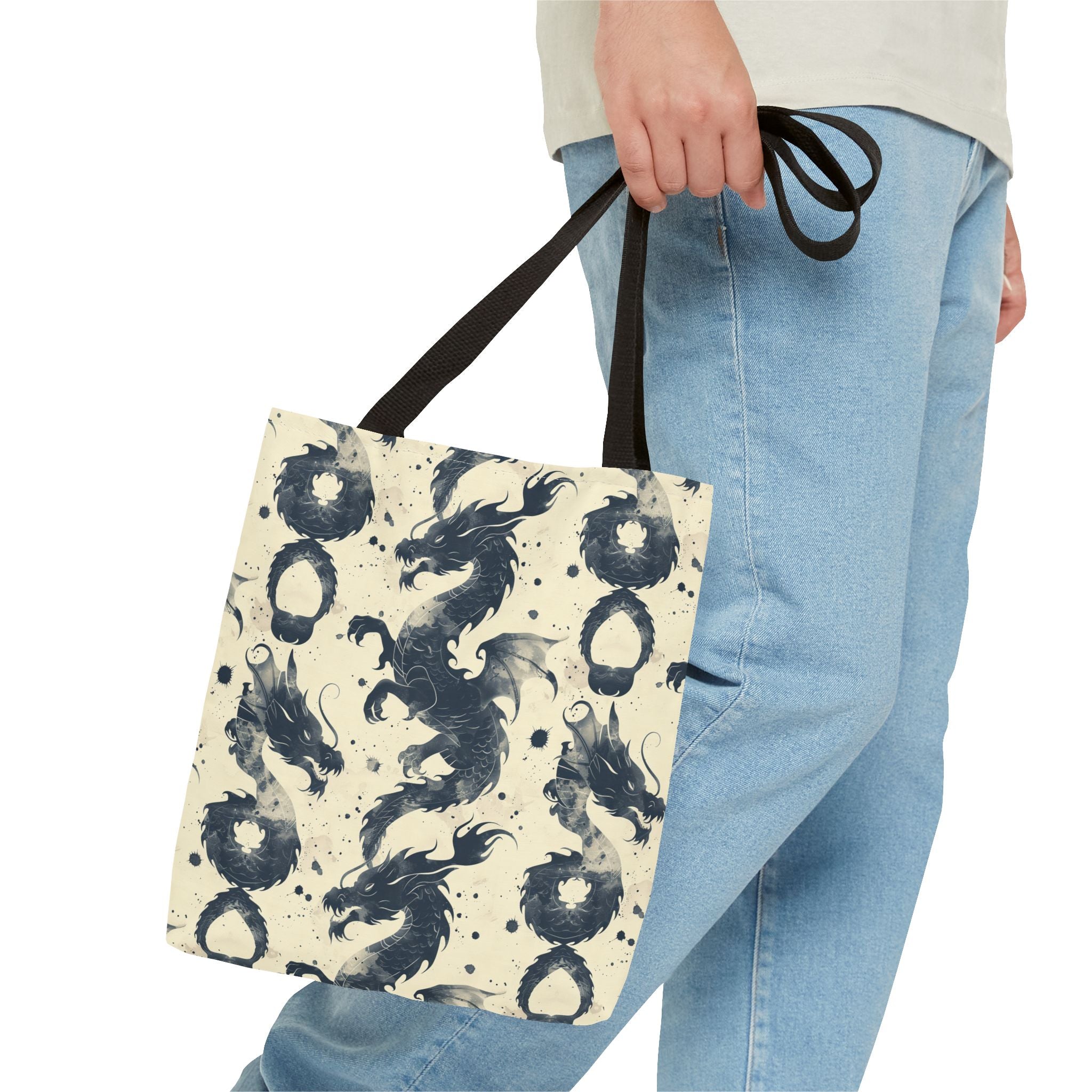 Dark Blue Dragons Tote Bag