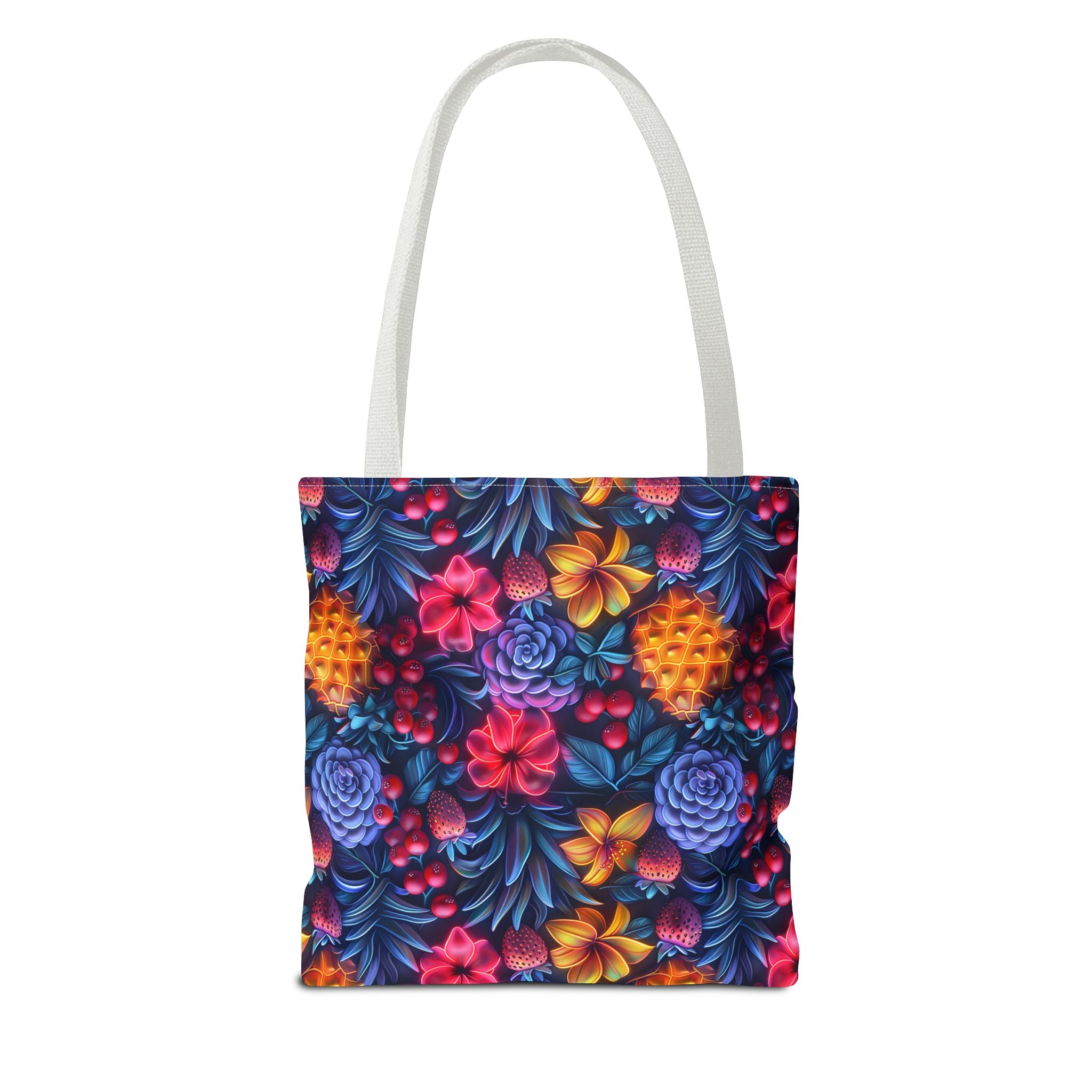 Colorful Fruit Print Back to School Tote Bag