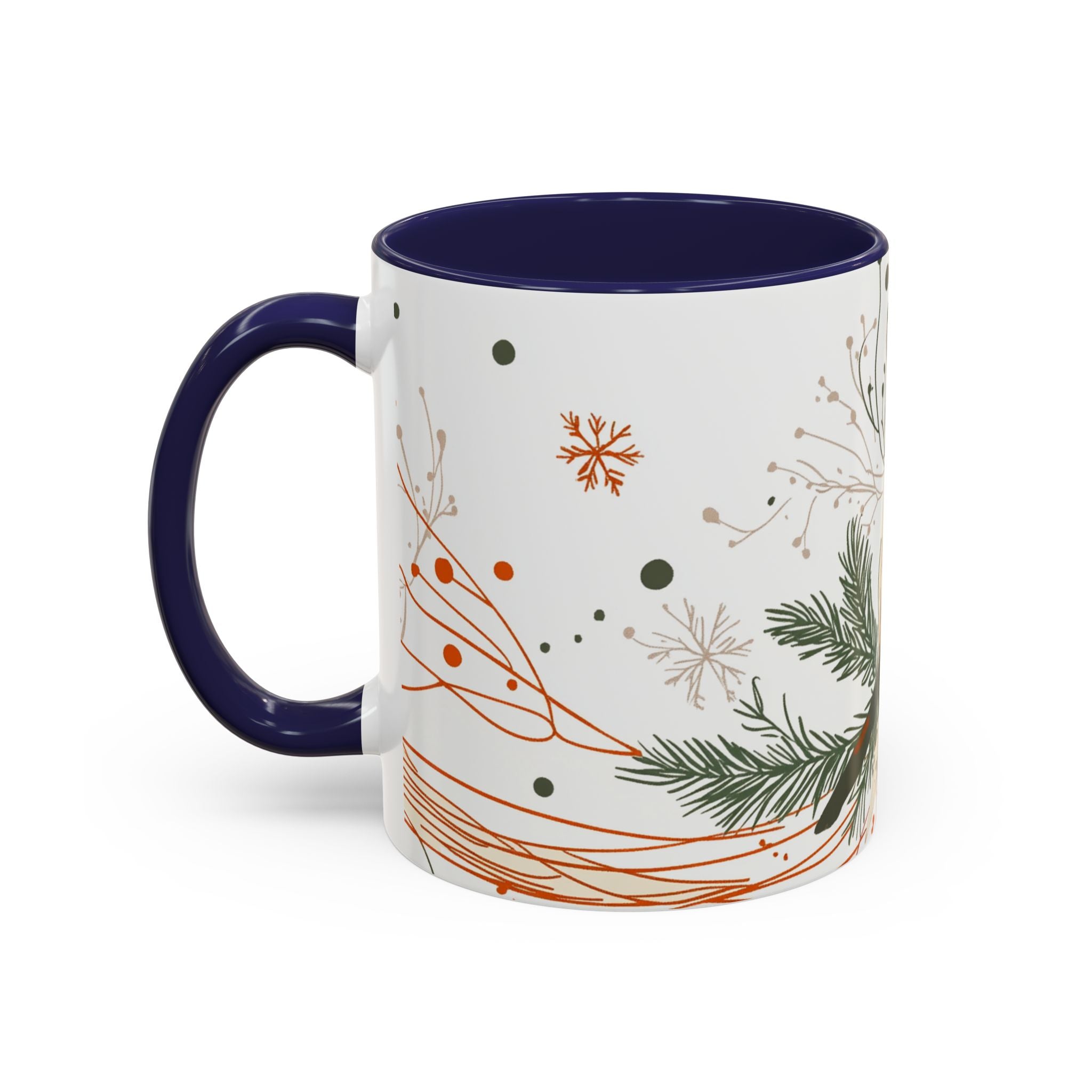 Boho Fox Christmas Mug | Cozy Farmhouse Decor | Holiday Coffee Cup | Gift for Her | Rustic Christmas | 11oz & 15oz