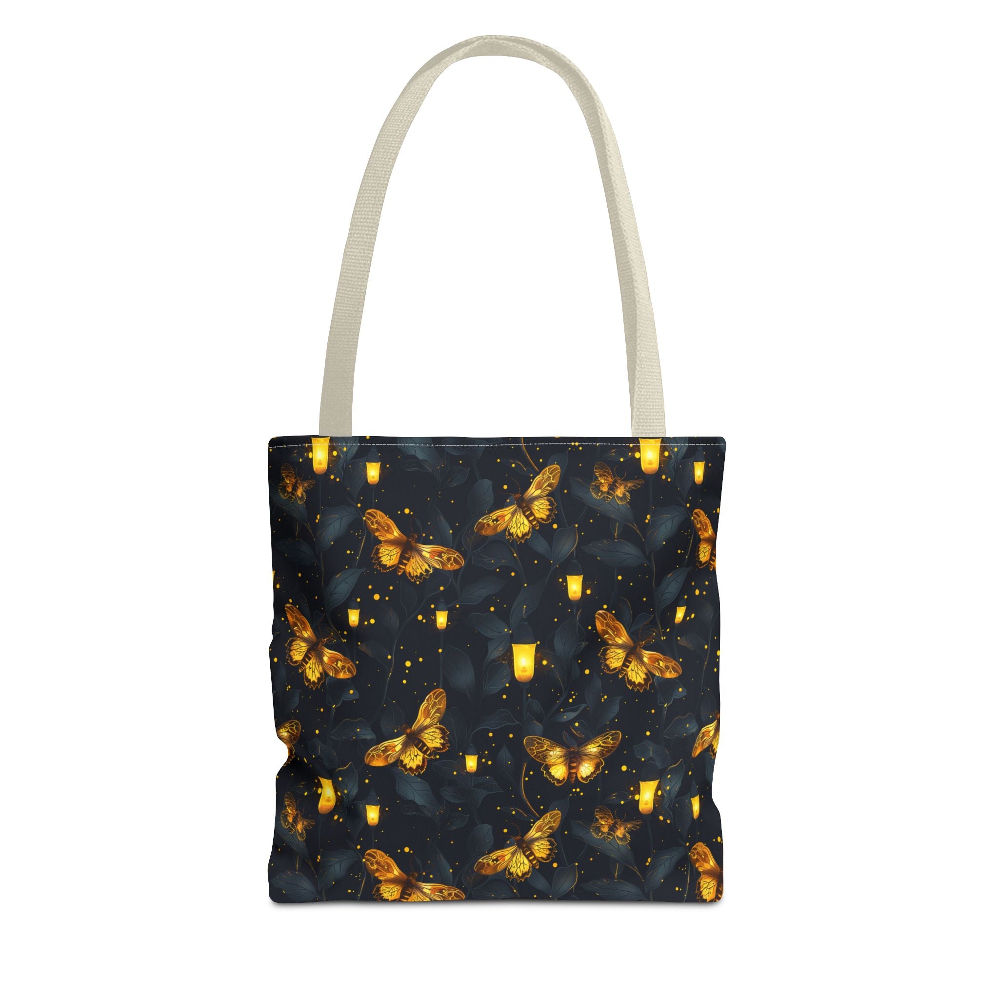 Gold Light Moth Goblincore Fairycore Tote Bag