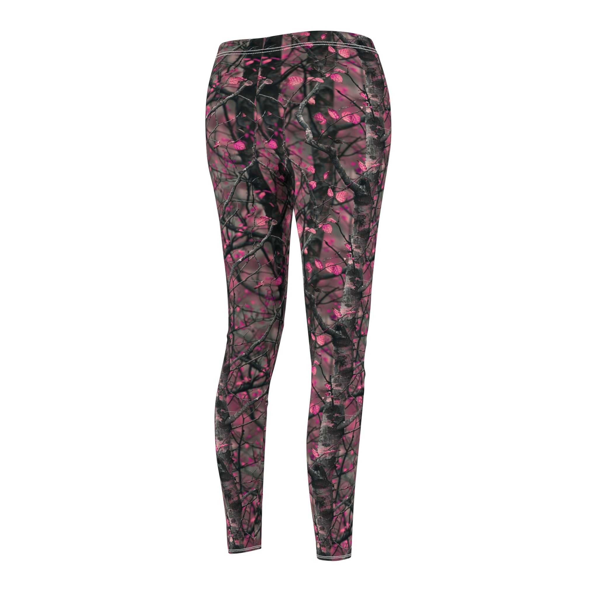 Pink Woodland Camo Gym Leggings for Women XS-2XL - Stylish & Durable