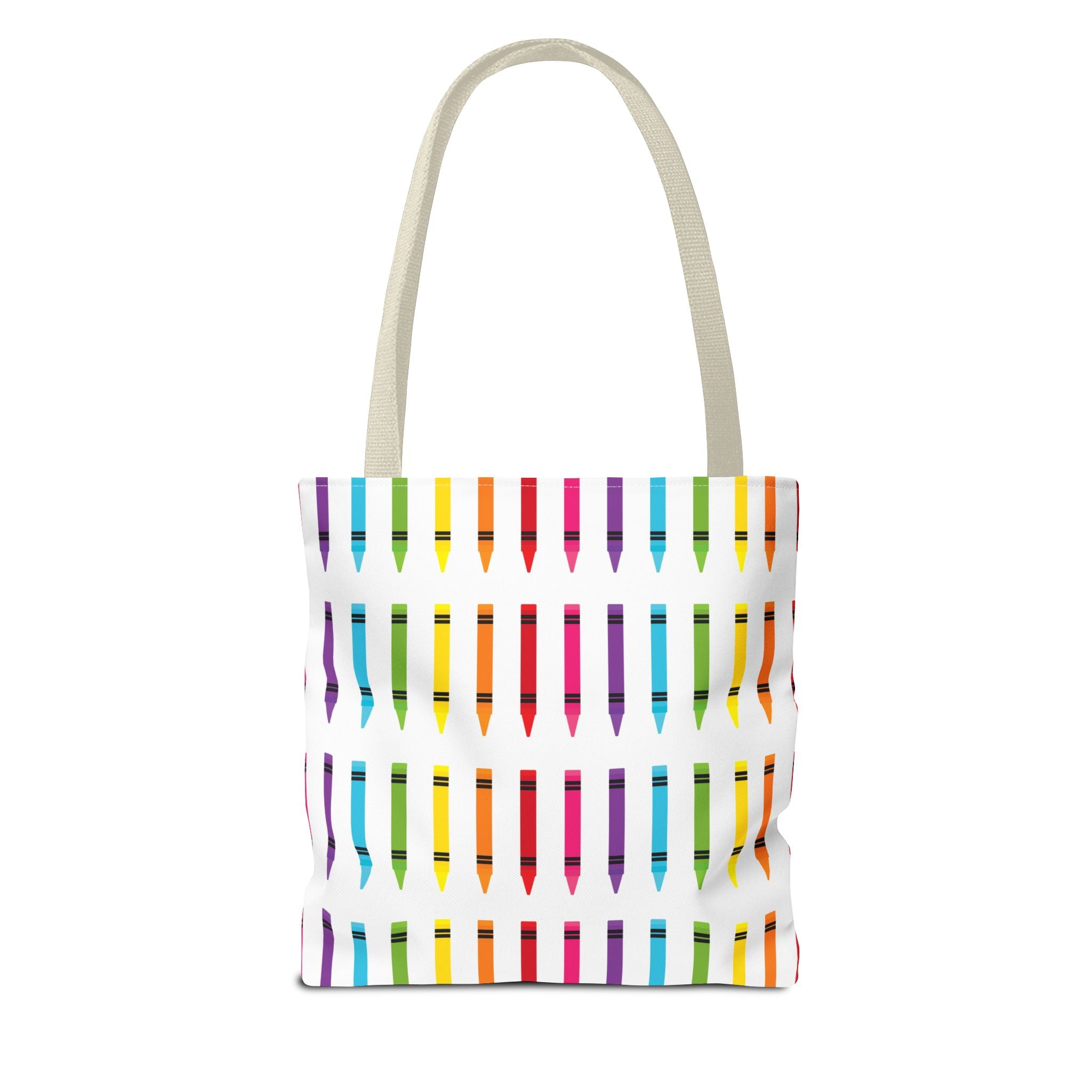 Crayon Print Back to School Tote Bag