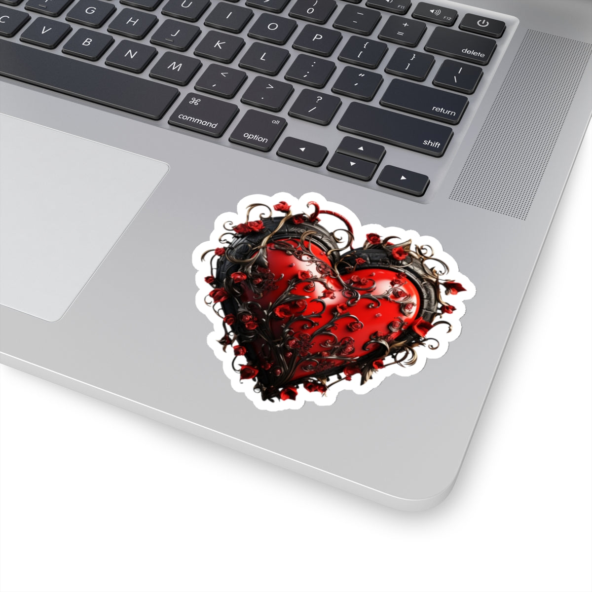 Thorny Vine Heart Vinyl Sticker