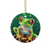 Tree Frog Ceramic Ornament - Unique Christmas Keepsake