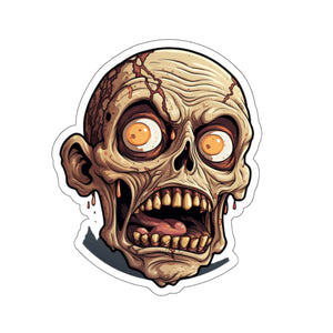 Creepy Zombie Man Horror Halloween Vinyl Sticker