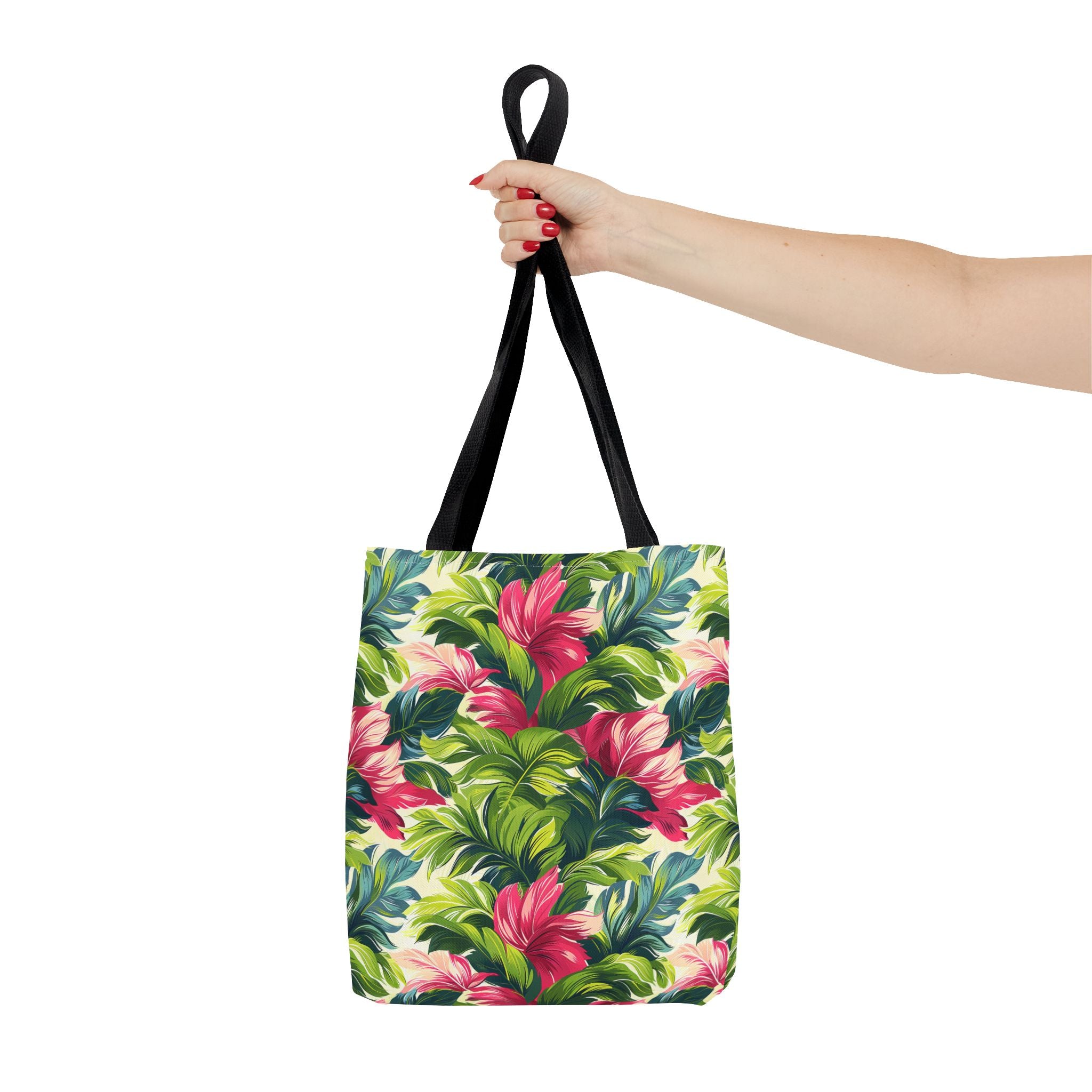 Floral Colorful Leaves Tropical Tote Bag