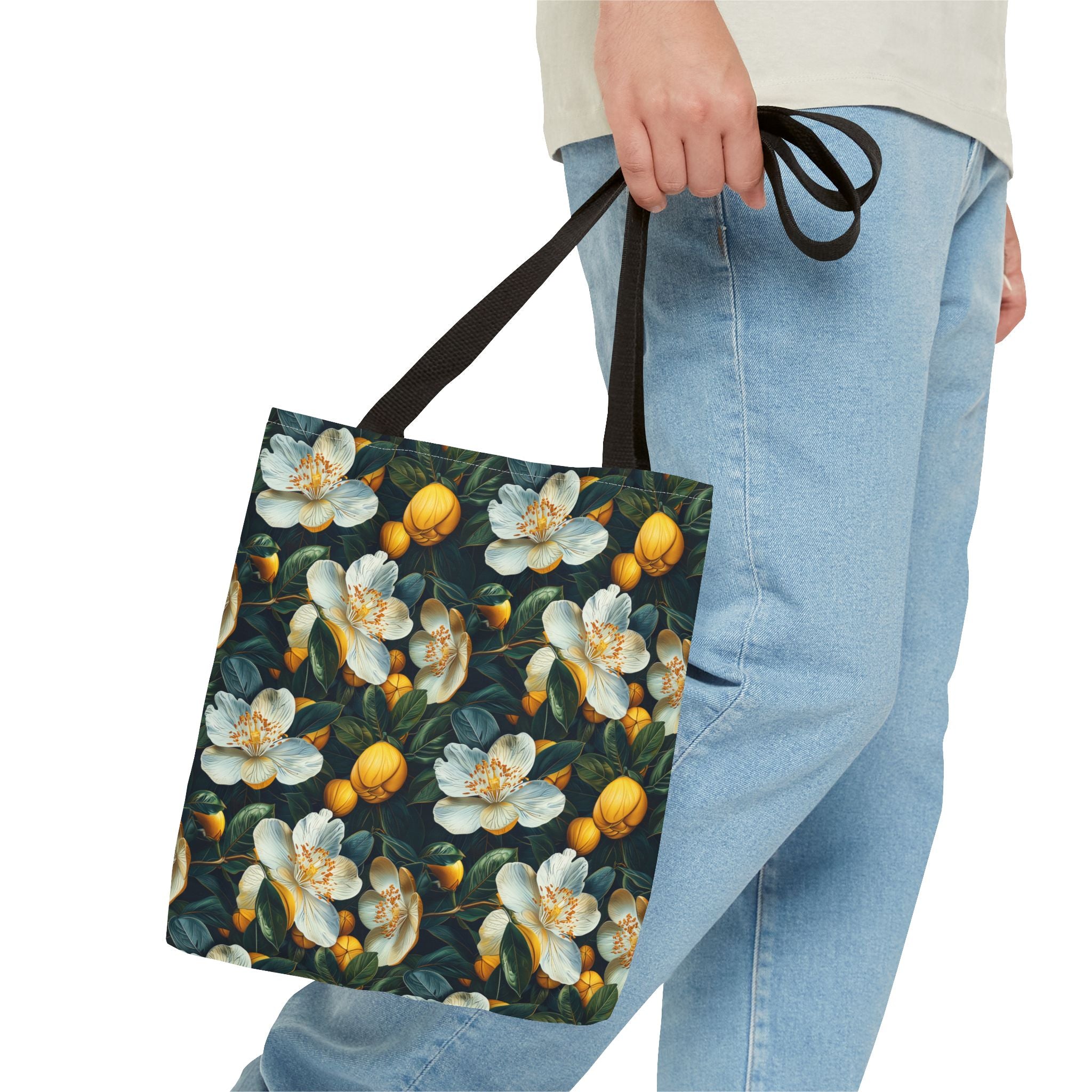 White Flower Summer Tote Bag