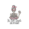 Skeleton Funny Anti Valentines Day Vinyl Sticker