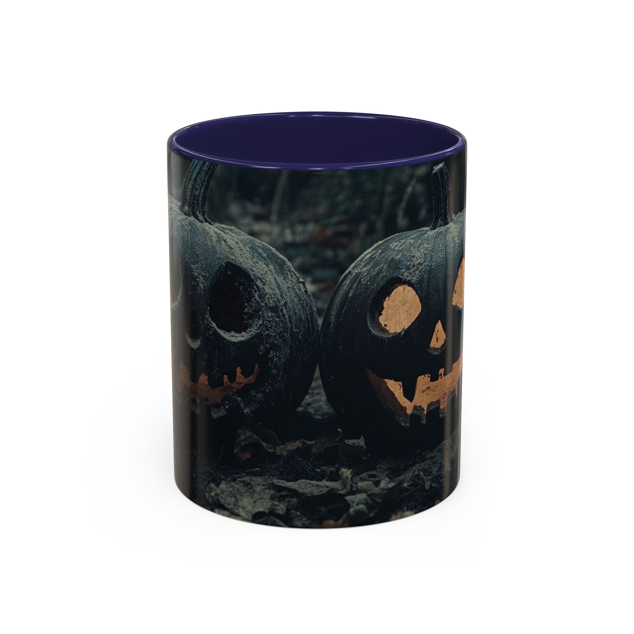 Spooky Halloween Mug | Black Pumpkin Coffee Cup | Gothic Decor | Unique Gift for Halloween Lovers | 11oz & 15oz