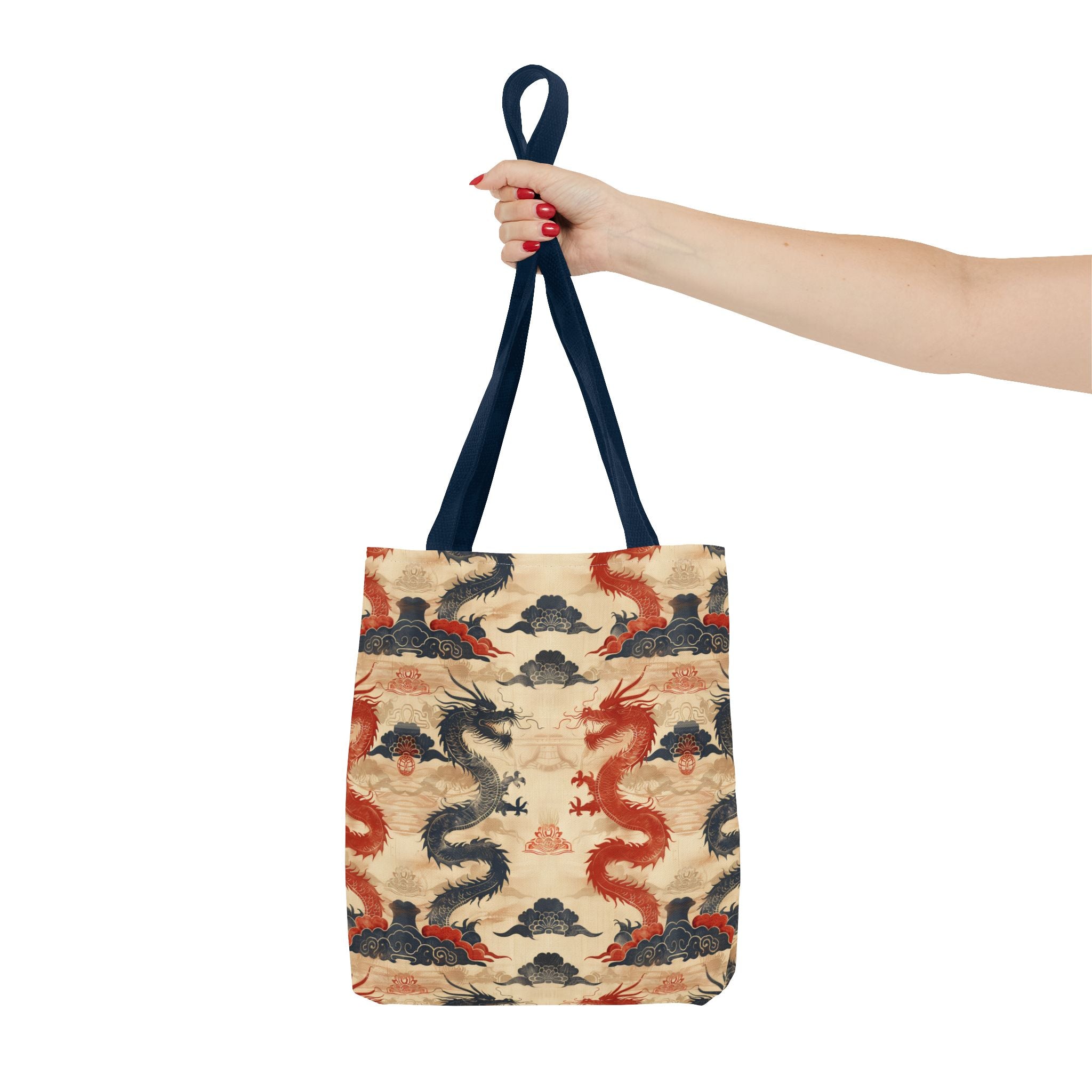 Red & Black Dragons Tote Bag