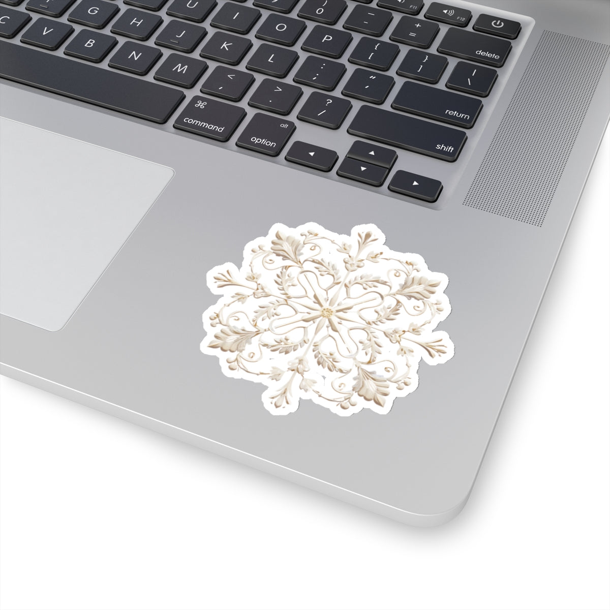 Ornate Snowflake Holiday Christmas Vinyl Sticker