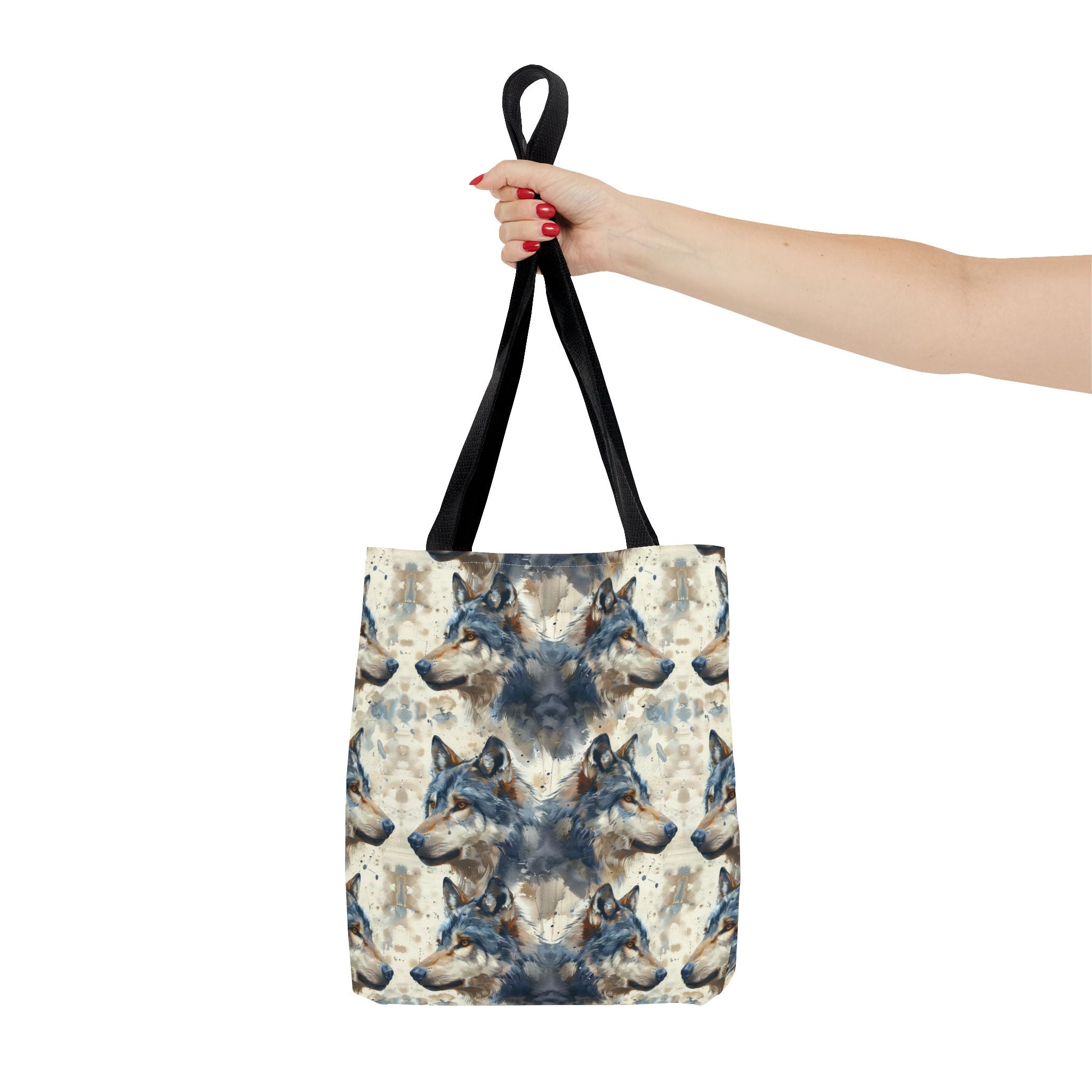 Wolf Rustic Lodge Tote Bag