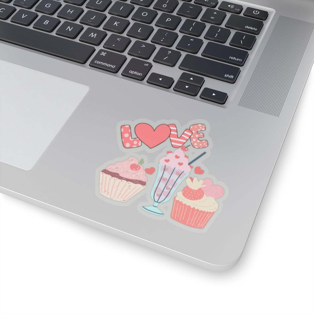 Love Cupcakes Foodie Cute Pink Vinyl Sticker