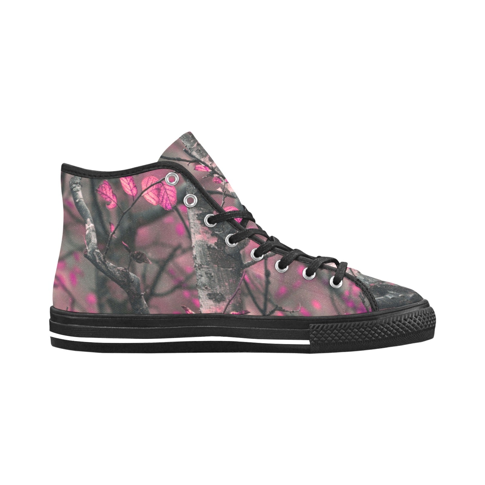 Cranberry Lake Designs Vancouver High Top Canvas Shoes in Pink Camo - Cranberry Lake Design Co.  #