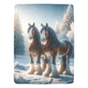 Clydesdale Horse Ultra-Soft Micro Fleece Blanket 60" x 80"