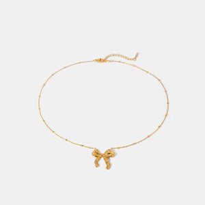 Delicate Gold Bow Necklace for Women - Minimalist & Elegant Jewelry - Perfect Gift!