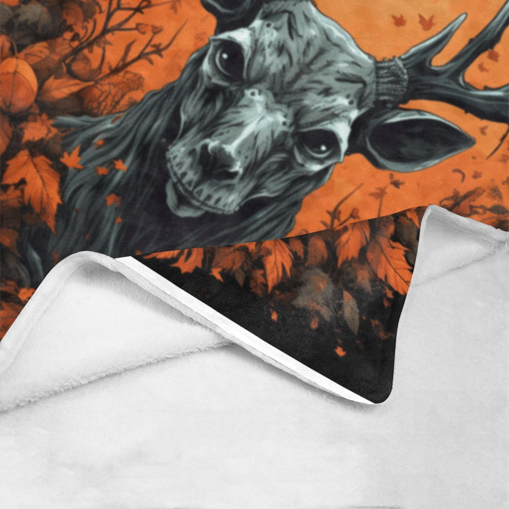 Cranberry Lake Designs Halloween Deer Buck Ultra-Soft Micro Fleece Blanket 60" x 80"