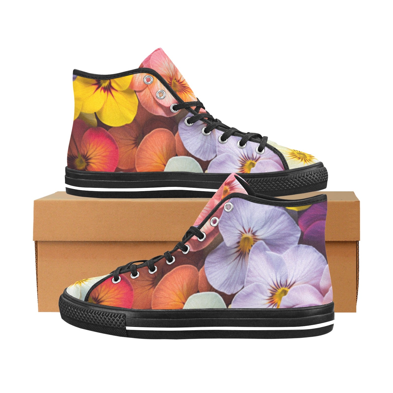 Cranberry Lake Designs Vancouver High Top Canvas Sneakers for Women - Cranberry Lake Design Co.  #