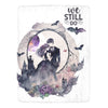 Cozy Fleece Blanket with "We Still Do" Gothic Romance Design