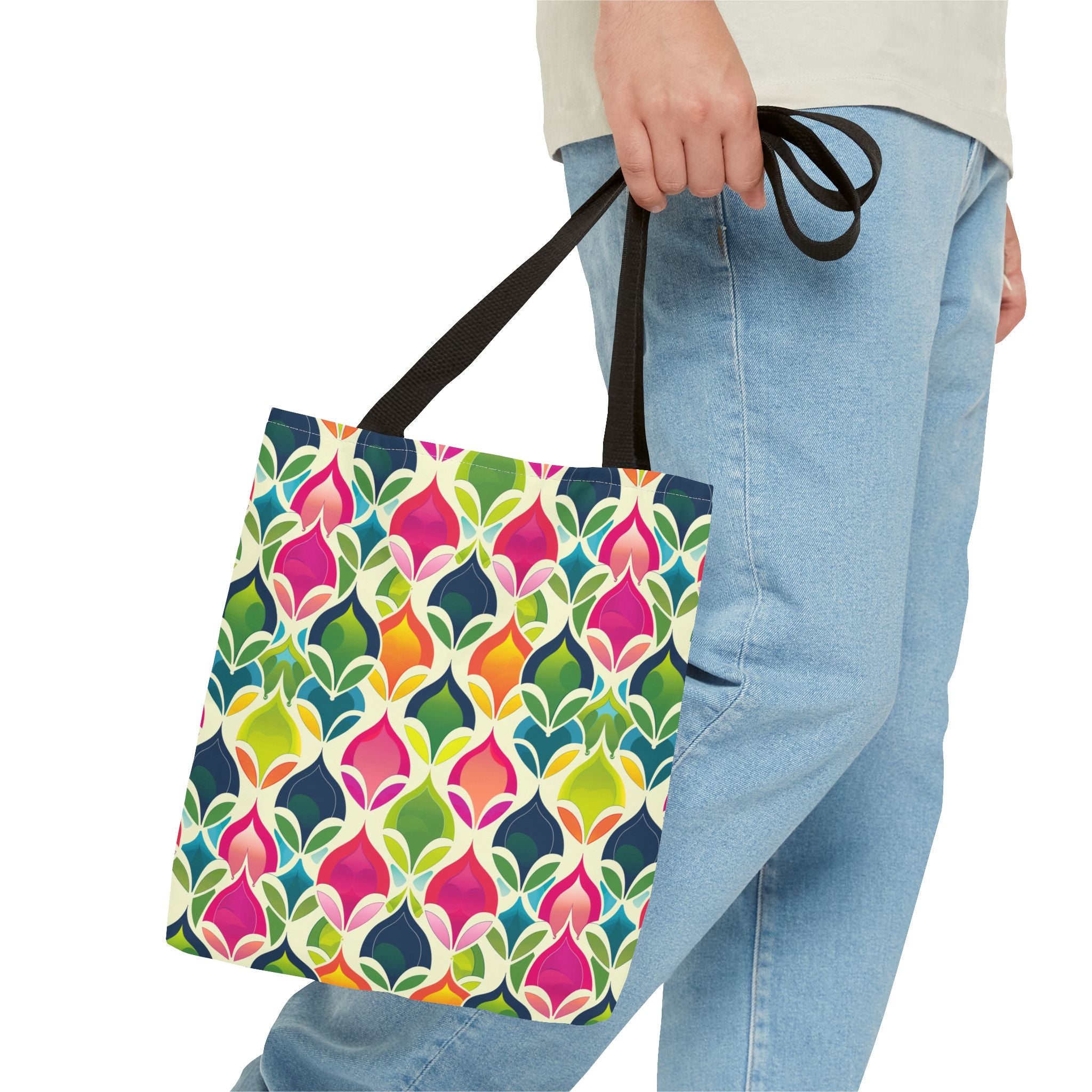 Neon Pattern Eccentric Tote Bag