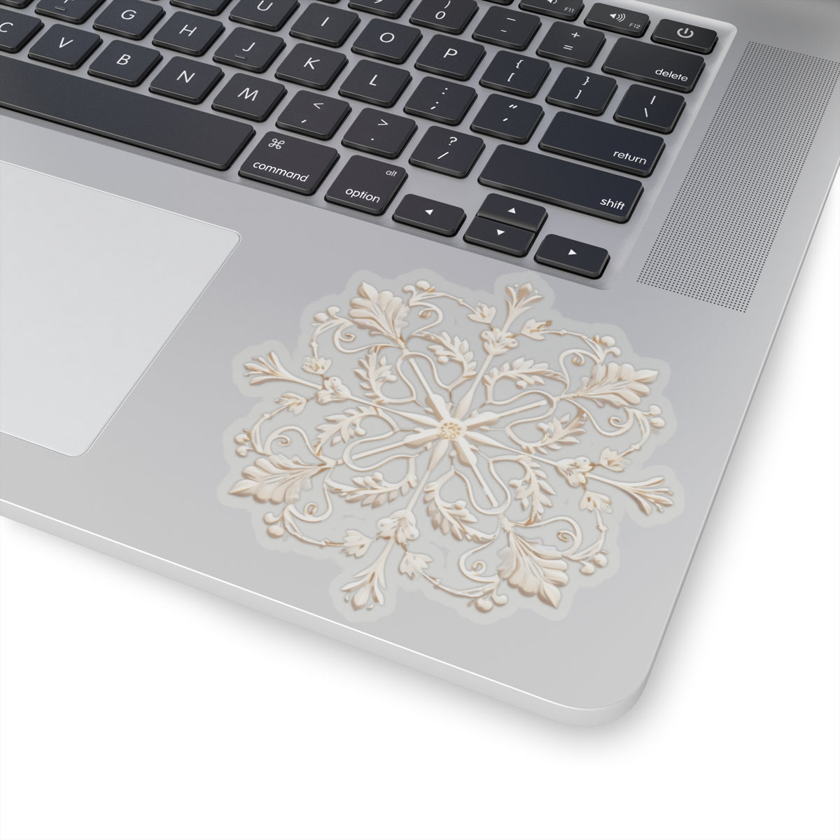 Ornate Snowflake Holiday Christmas Vinyl Sticker