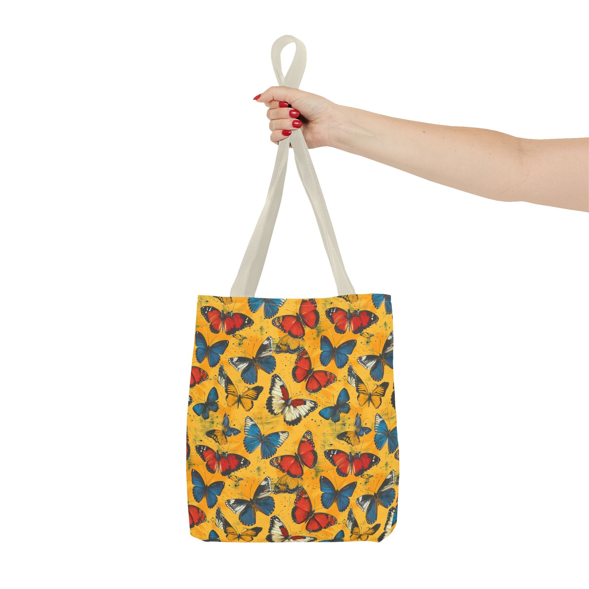 Yellow Whimsical Butterfly Tote Bag