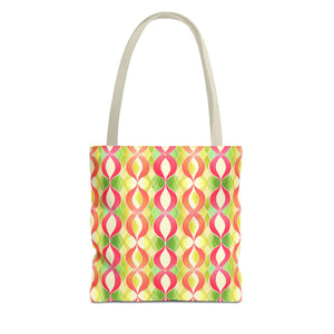 Pink & Green Chains Tote Bag