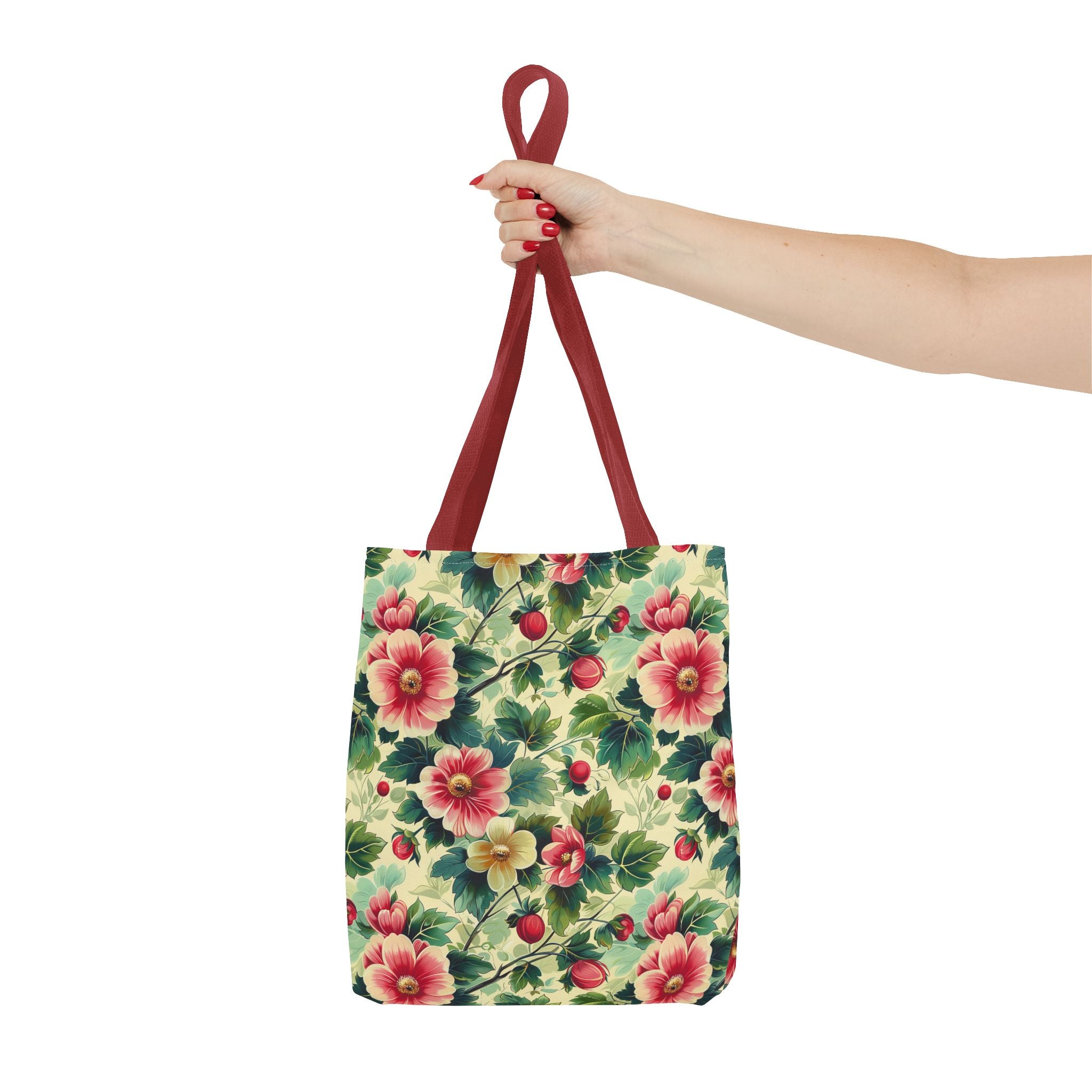 Pink Flower Summer Tote Bag