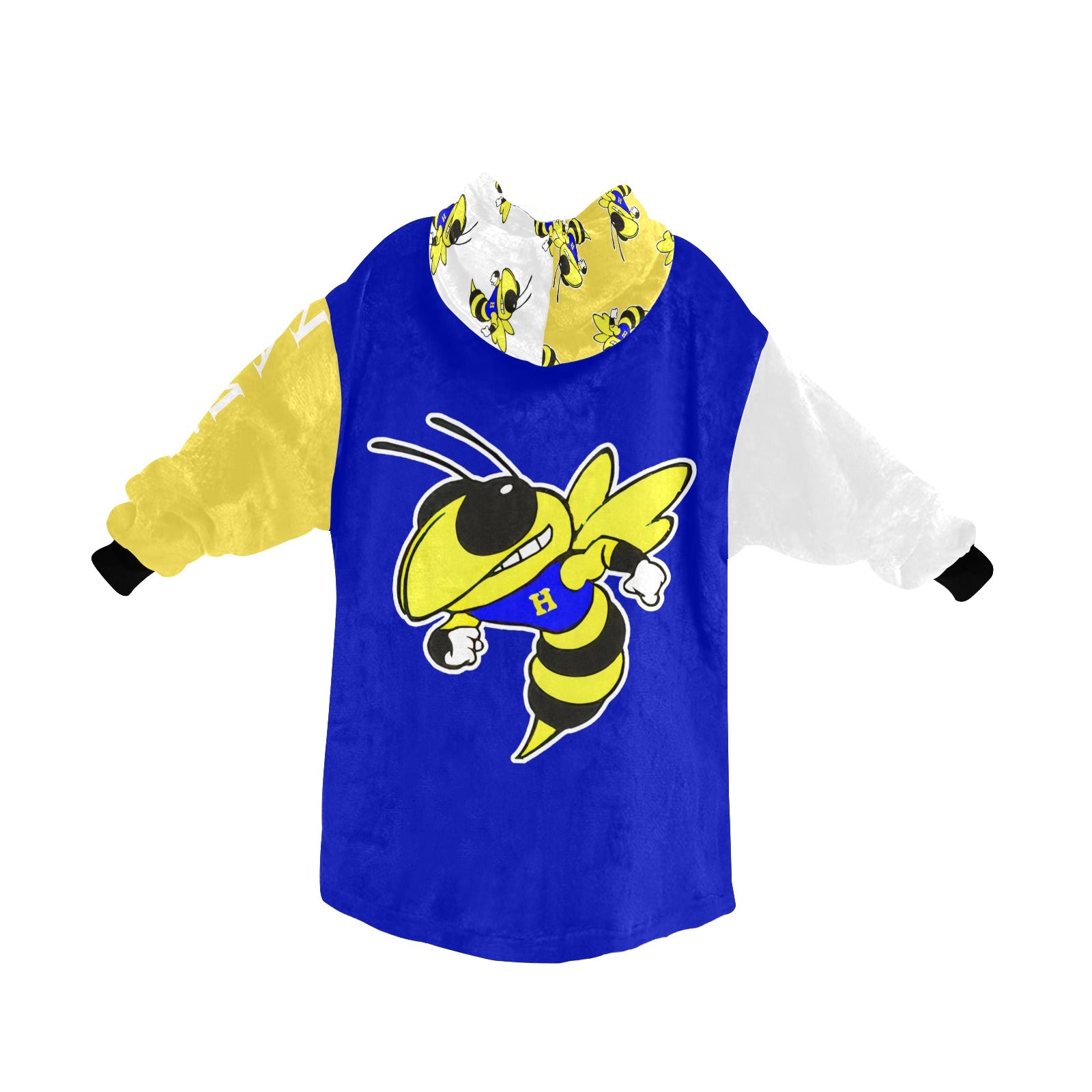 Harrison Hornets Plush Blanket Hoodie - Cranberry Lake Design Co.  #