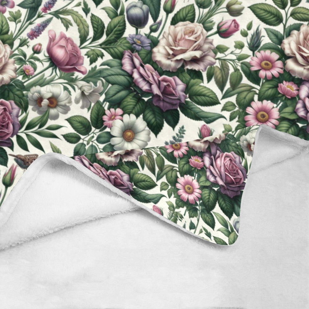 Shabby Chic Flower Blanket by Cranberry Lake Designs